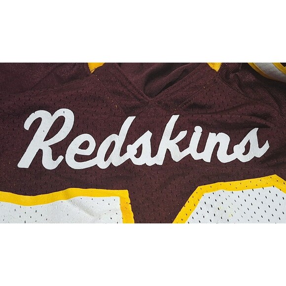 RIDDELL OFFICIAL YOUTH SIZE S GAME USED REDSKINS FOOTBALL JERSEY NO 52 - Picture 5 of 6